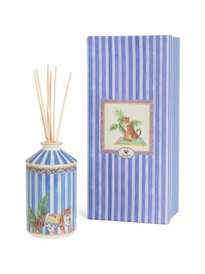Lisa Corti Tiger-print Diffuser Set In Blue
