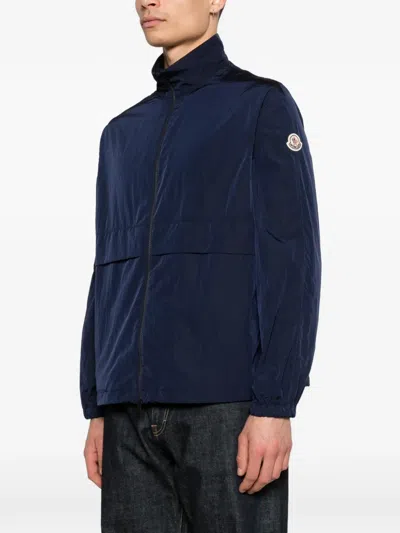 Moncler Waterproof Jacket In Blue
