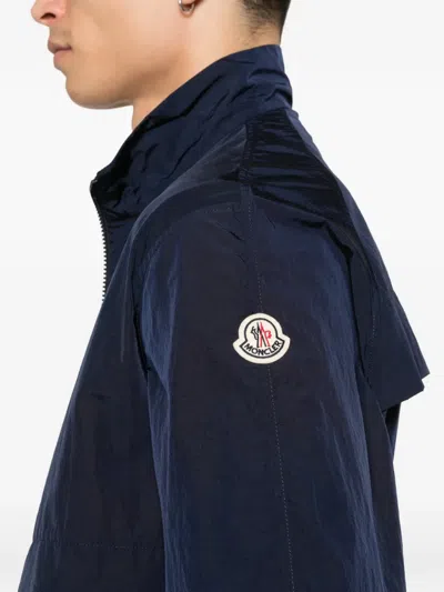 Moncler Waterproof Jacket In Blue