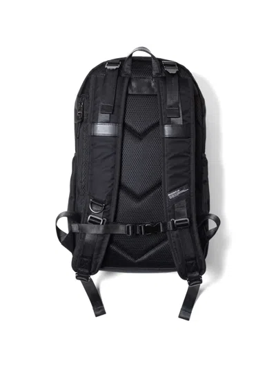 Makavelic Zip Logo Plaque Backpack In Black