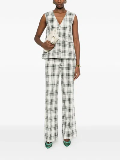 Imroska Plaid-pattern Trousers In Multi