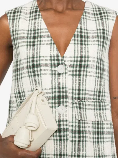 Imroska Check-pattern Buttoned Gilet In Multi