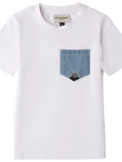 Roy Rogers Front-pocket T-shirt In White