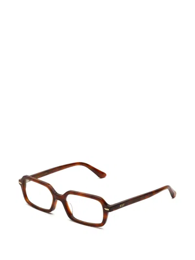 Retrosuperfuture Rectangle-frame Glasses In Brown