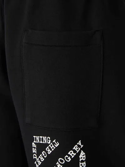 Off-white Drawstring Printed Shorts In Black