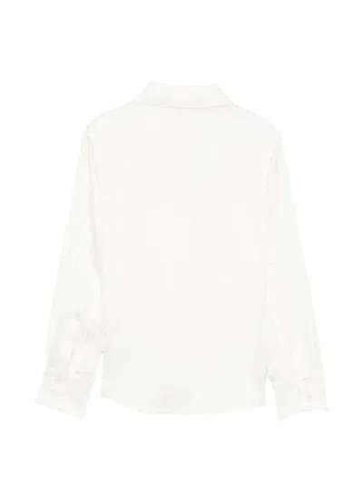 Balmain Buttoned Pattern Shirt In White