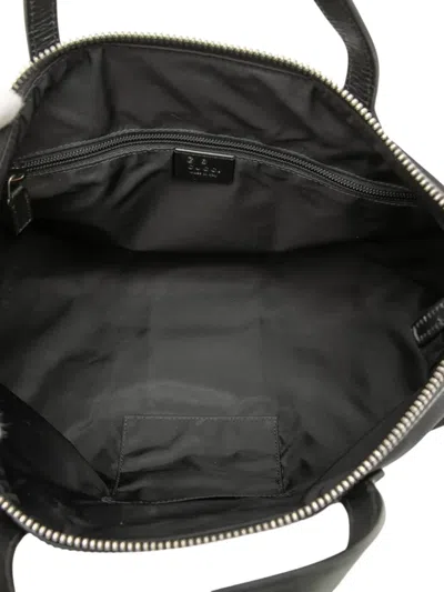 Pre-owned Gucci 2000-2015 Canvas Techno Web Satchel In Black
