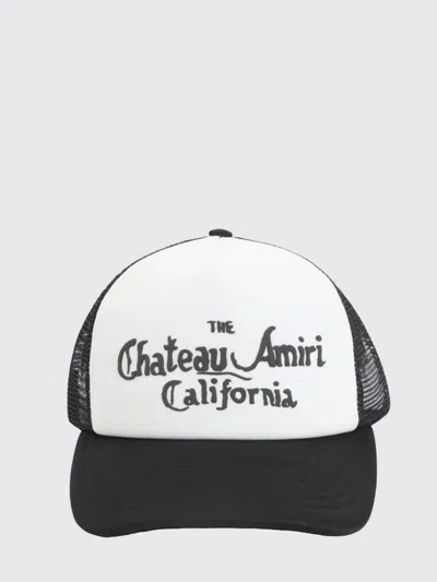 Amiri Black And White Cotton Baseball Cap In Multi