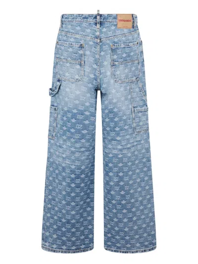 Dsquared2 Belt-loop Multiple-pocket Jeans In Blue