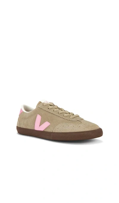 Veja Sneakers Volley Suede Taupe Malibu Bark In Gray