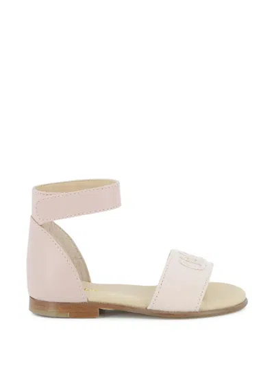 Chloé Embroidery Strap Sandals In Multi