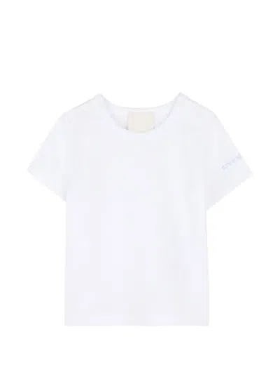 Givenchy Printed Overalls T-shirt Set In White