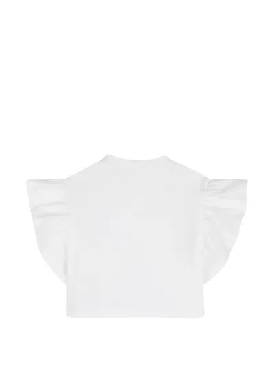 Kenzo Ruffled Dragonfly-print Set In White