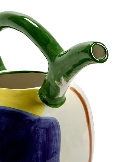 Serax Face-print Vase In White