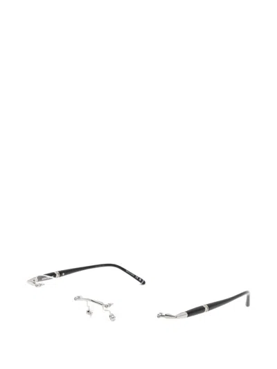 Montblanc Rimless Rectangle Glasses In Gray