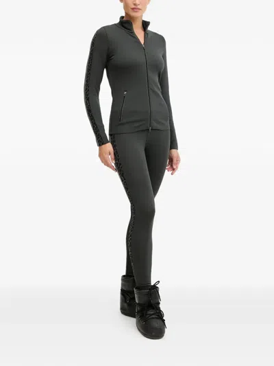 Newland Patterned Perfomance Leggings In Black