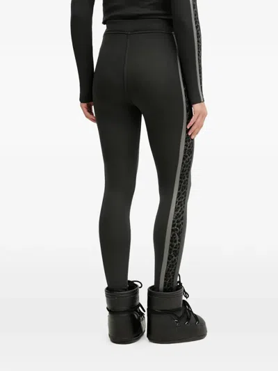 Newland Patterned Perfomance Leggings In Black