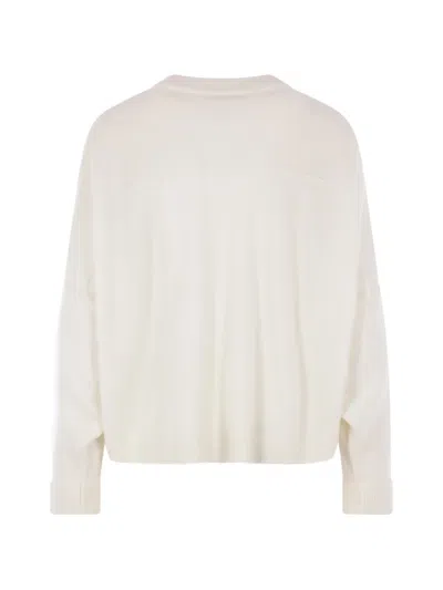 Dušan Rolled-cuff Sweater In White