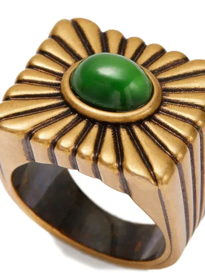Versace Circe Ring In Gold