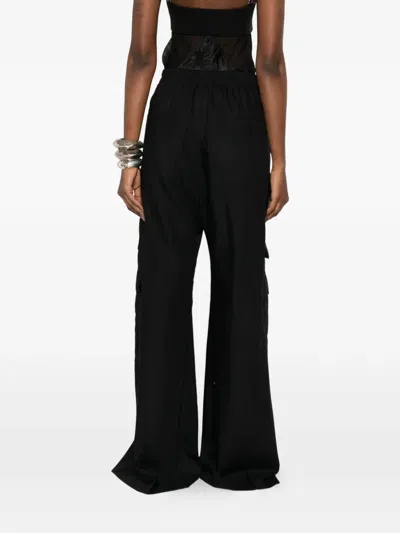 Rick Owens Cargobelas Drawstring Cargo Pants In Black