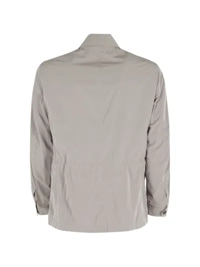 Montecore Flap-pocket Shirt Jacket In Gray