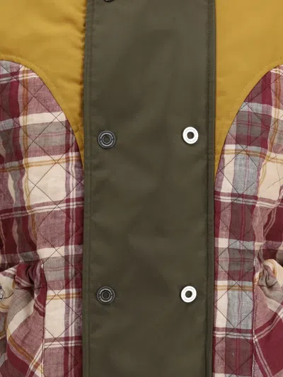 Marbell Red Polyamide Sleveless Jacket In Green