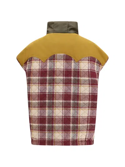 Marbell Red Polyamide Sleveless Jacket In Green