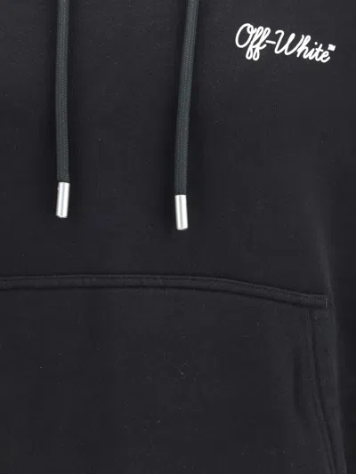 Off-white Script Skate Drawstring Hoodie In Green