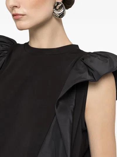 Nissa Ruffled Top In Gray