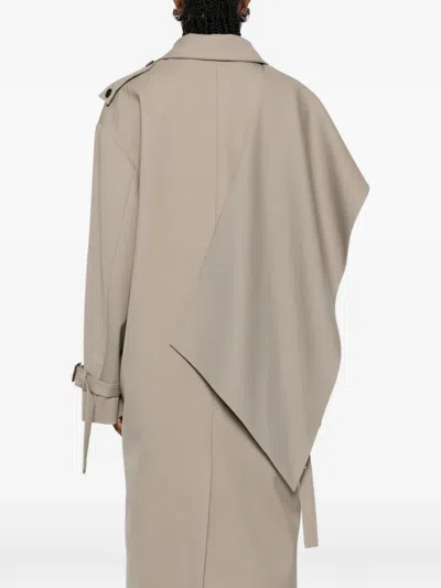 Viktoria Chan Larissa Oversized Double-breasted Wool Coat In Pattern