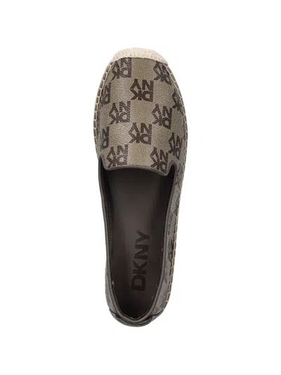 Dkny Mallandra Monogram Espadrilles In Brown