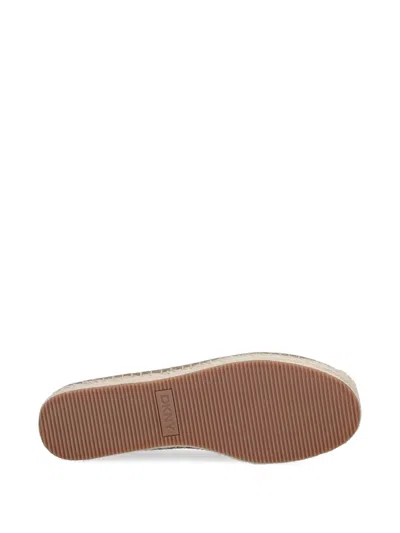 Dkny Mallandra Monogram Espadrilles In Brown