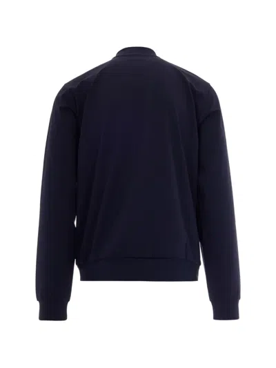 Ea7 Zip-up Sweatshirt In Blue