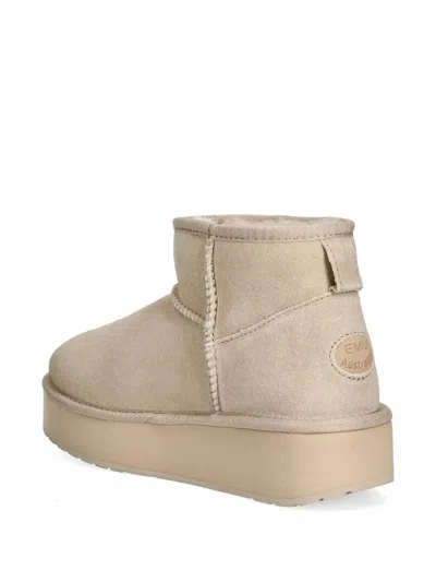 Emu Australia Stinger Micro Flatform Boots In Neutral