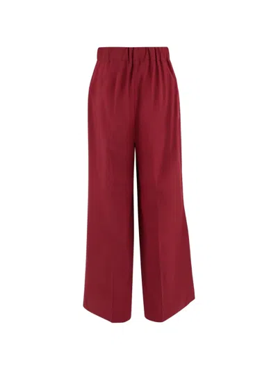 Sa Su Phi Elasticated Trousers In Burgundy