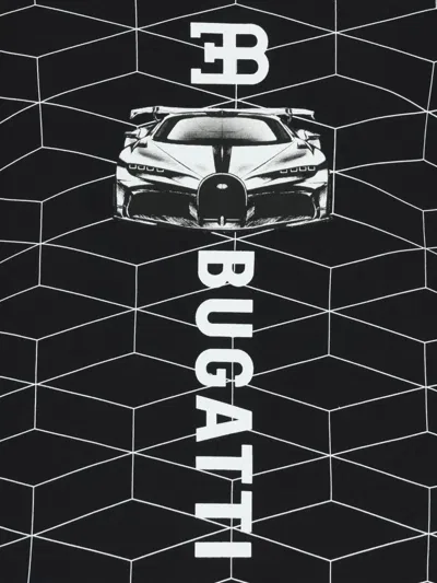 Bugatti Car Geometric-pattern T-shirt In Black