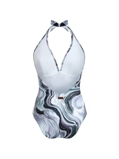 Vilebrequin Women Halter One-piece Swimsuit Marble In Multi