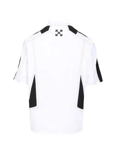 Off-white Panelled Shirt In Multi