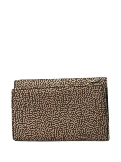 Borbonese Medium Classica Flap Wallet In Brown