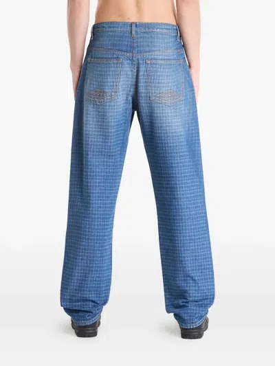 Umbro Checked Jeans In Blue