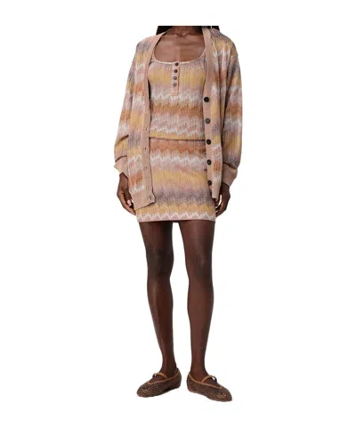 Missoni Chevron-pattern Mini Skirt In Multi