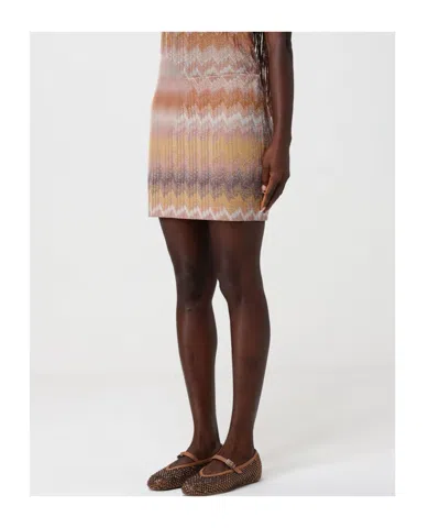 Missoni Chevron-pattern Mini Skirt In Multi