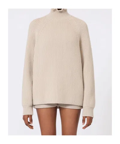 Max Mara Cotton Cordonnet Oversized Jumper In Neutral
