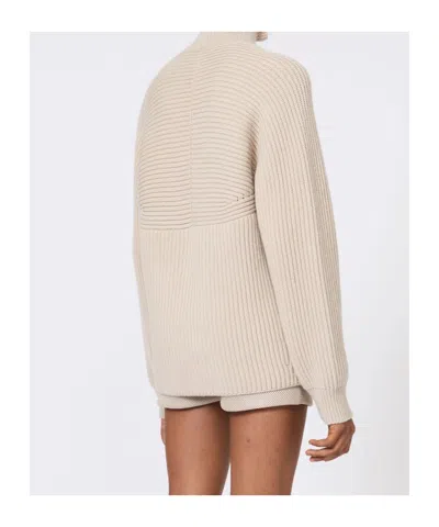 Max Mara Cotton Cordonnet Oversized Jumper In Neutral