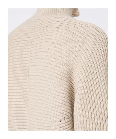 Max Mara Cotton Cordonnet Oversized Jumper In Neutral