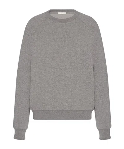 The Row Eulalia French Terry Cashmere Sweatshirt In Gray