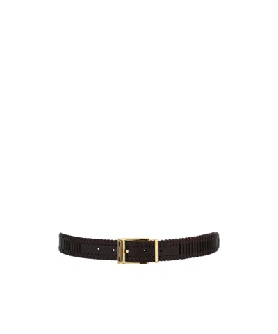 Ferragamo Adjustable Belt In Neutral