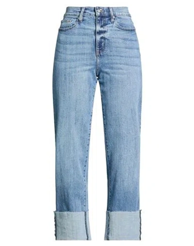 Dkny Cuffed Jeans In Blue