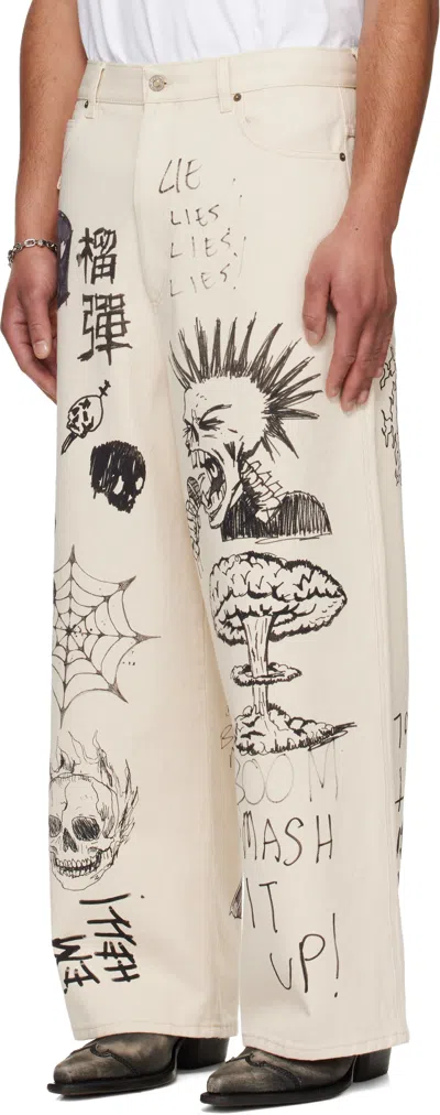 Lu'u Dan Belt-loop Jeans In Neutral