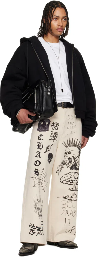 Lu'u Dan Belt-loop Jeans In Neutral